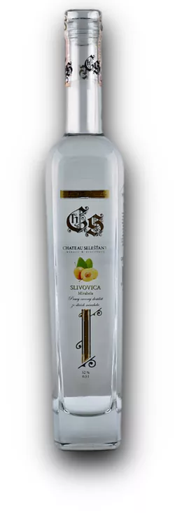 Chateau Selešťany Slivovica - Slivka Mirabela 52% 0,5L