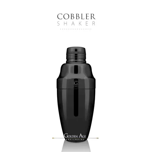 Shaker Cobbler Heavy nerez 460ml v černém provedení