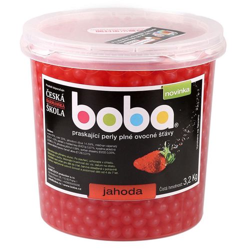 Jahoda praskací kuličky do Bubble Tea 3,2 Kg