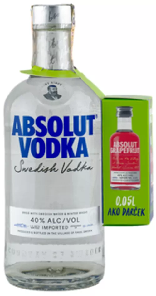 Absolut vodka 40% 0.75L