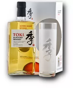 Suntory Toki 43% 0.7L a sklenice